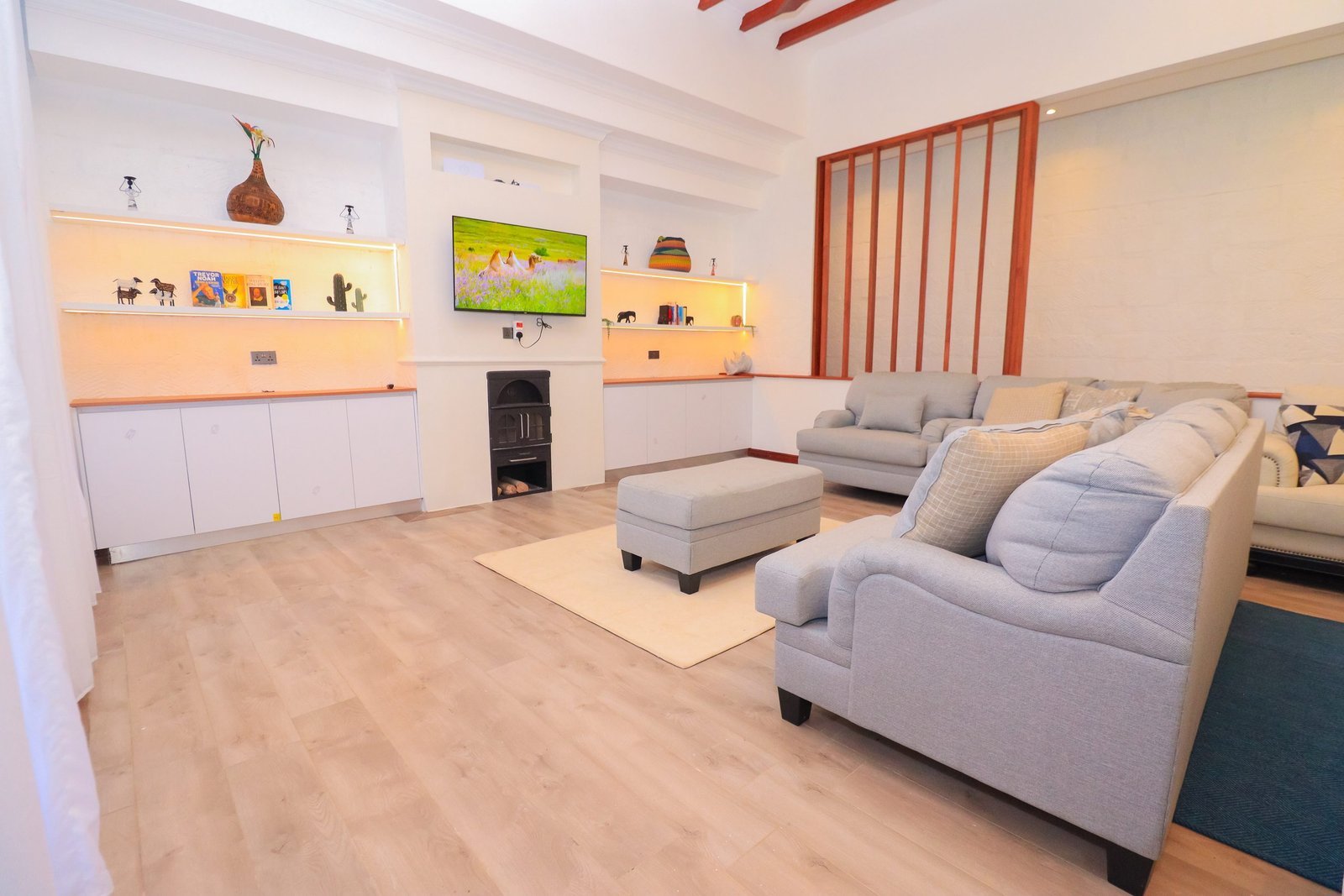 Warm up on cool nights at Isiolo Holiday Home